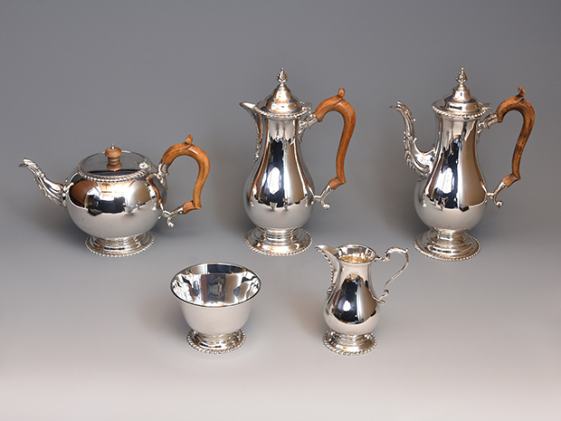 英国 PAYNE&SON社 純銀製 ヴィクトリアンスタイル ティー＆コーヒーセット 1966～69年 | 古美術ささき