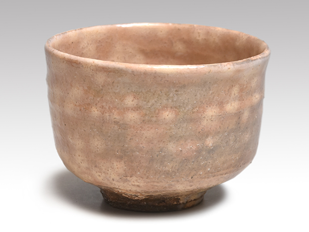 萩茶碗 銘「梅か香」 十五代 坂倉新兵衛(作) 官休庵 有隣斎箱書 共箱