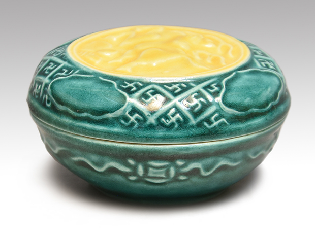 交趾 火焔馬香合 十六代 永楽善五郎(即全)作 共箱 | 古美術ささき