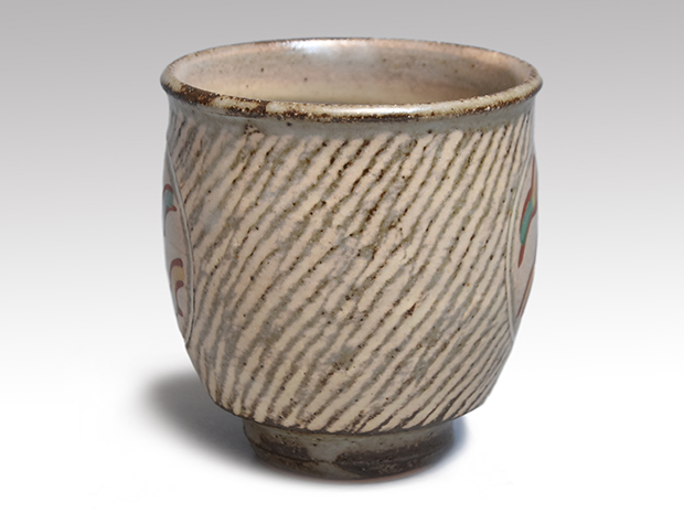 島岡達三作　象嵌灰皿　共箱　名人作　人間国宝　送料込み1005 象嵌赤絵湯呑 島岡達三(作) 共箱 人間国宝 | 古美術ささき