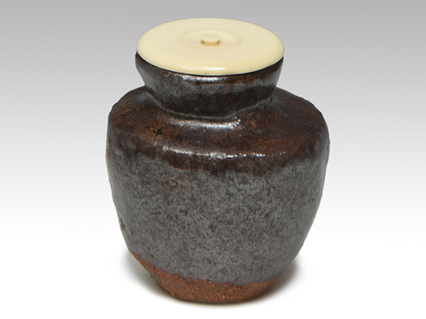 野崎幻庵(作) 茶入 銘「百福」 共箱 | 古美術ささき