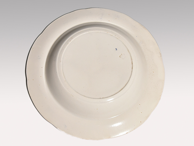 英国 アンティーク ウィローパターン 印判 皿 菓子鉢 19世紀後半～20