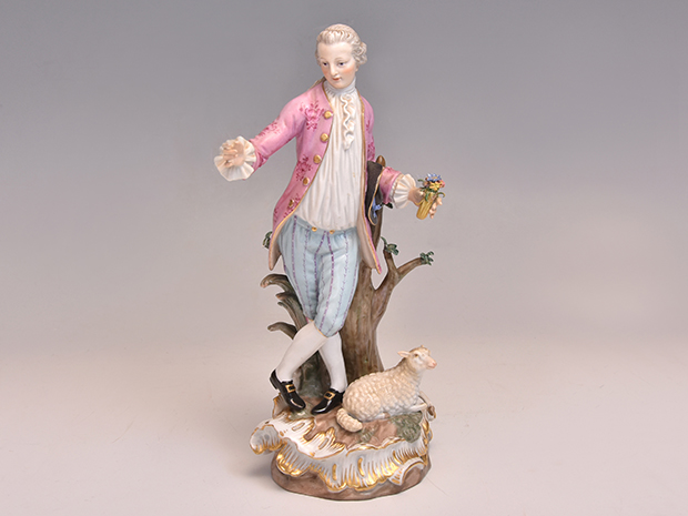 ●MEISSEN 【ソファーの二人】ケンドラー　マイセン　フィギュリン