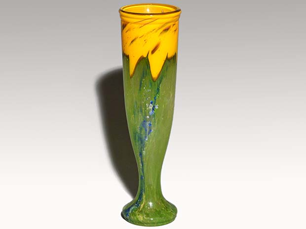 DAUM ドーム ナンシー アールデコ フラワーベース 花瓶 1920年頃 | 古 ...