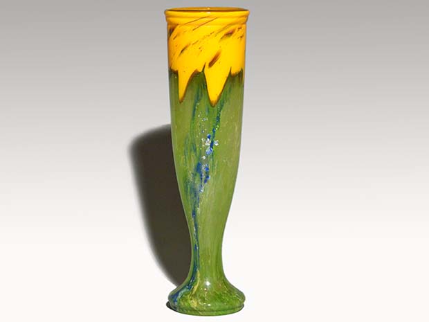 DAUM ドーム ナンシー アールデコ フラワーベース 花瓶 1920年頃