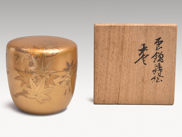 金地雲錦蒔絵棗 月峯(作) 共箱 | 古美術ささき