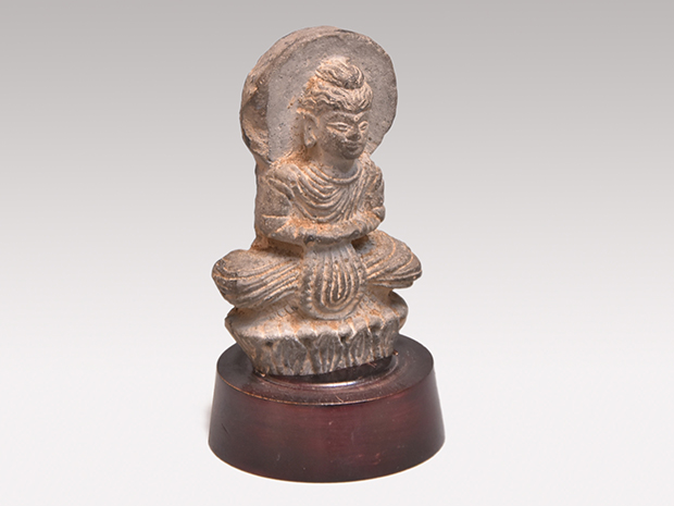 ガンダーラ石仏　ミニチュア菩薩像　4世紀頃