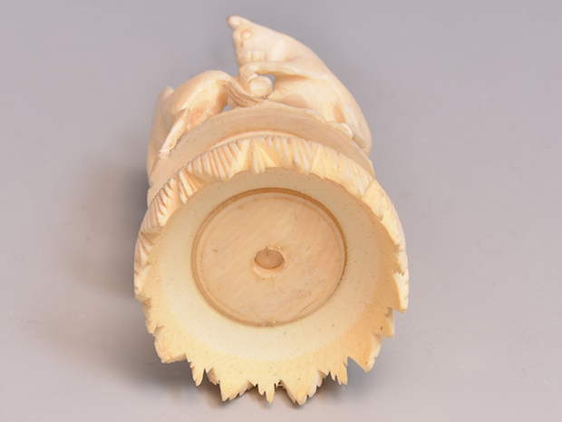 象牙 天球7層 置物 高さ：10cm | 古美術ささき