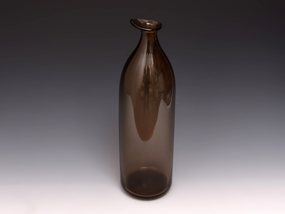 淡島雅吉（造）しづくガラス 片口瓶 高さ：39.5cm