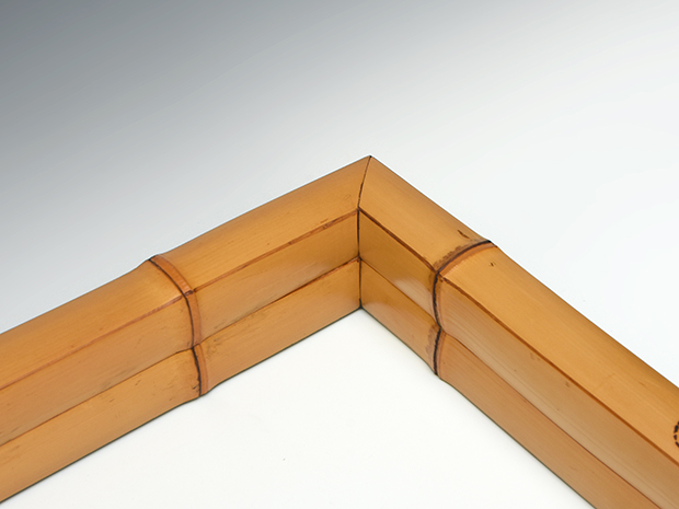 東大寺二月堂修二会松明竹炉縁 上野道善箱書 高野宗陵作 共箱