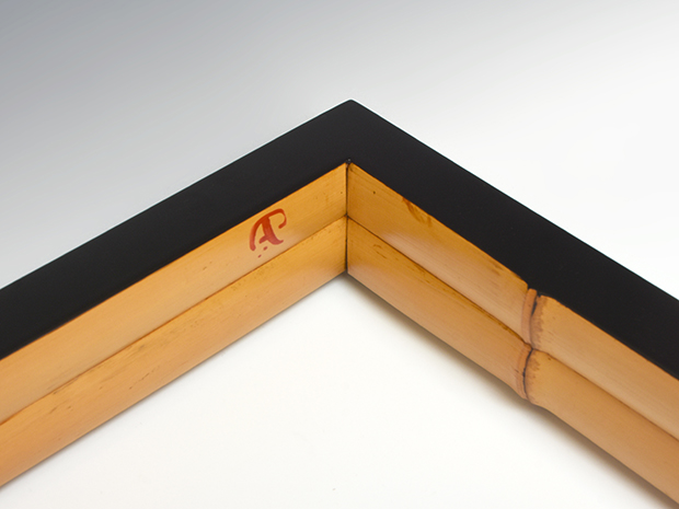 東大寺二月堂修二会松明竹炉縁 上野道善箱書 高野宗陵作 共箱