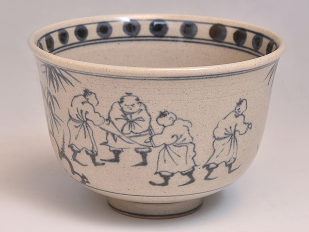 古美術ささき / 数茶碗 10客 膳所焼 安南写 七賢人絵 陽炎園造 共箱 古美術ささき / 数茶碗 10客 膳所焼 安南写 七賢人絵 陽炎園造 共箱
