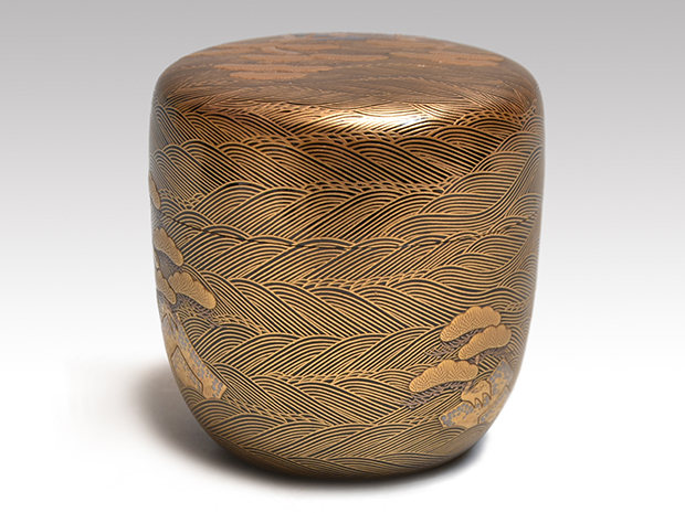 MA583 茶道具 一后一兆作 塩釜蒔絵 棗 保証品 共箱・共布・作歴 / 梨地 松島蒔絵棗 一后一兆(作) 共箱 | 古美術ささき