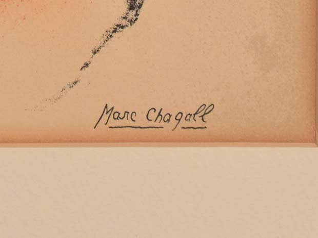 シャガール オリジナルリトグラフ 「Marc Chagall - Que 1960