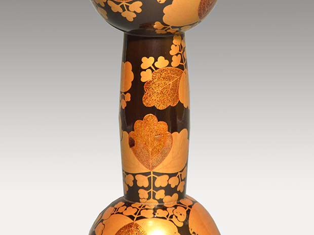 小鼓胴 五三桐紋蒔絵 江戸初期頃 小鼓胴 五三桐紋蒔絵 江戸初期頃