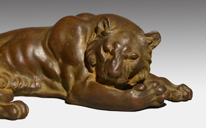 ブロンズ像】 真作 彫刻家：沼田一雅 『猪』 定形外可 M0526H