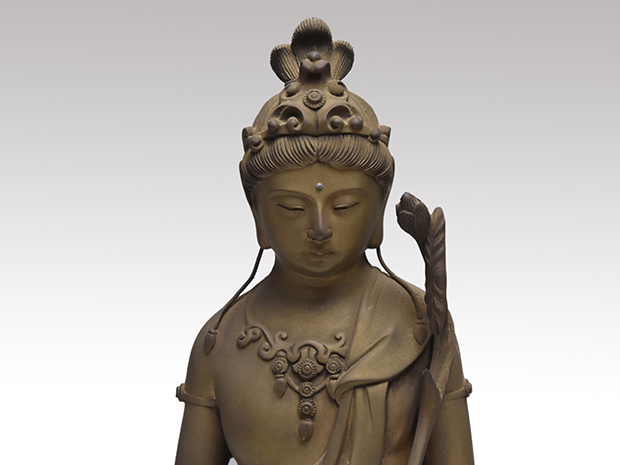 高村光雲原型 聖観音像 高村豊周作 銀製｜工芸品